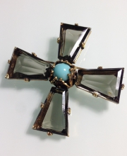 Винтажная брошь от ''Accessocraft'' в форме креста
