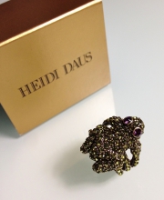 Кольцо от ''Heidi Daus'' с лягушкой, размер 8 USA