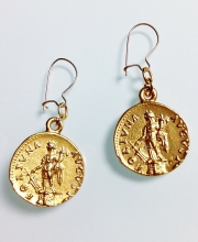 Винтажные серьги-монеты от ''Alva Museum Replicas''