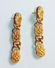 Винтажные серьги от ''Anne Klein'' с цветочным орнаментом