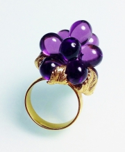 Винтажное кольцо от Napier в виде виноградной лозы