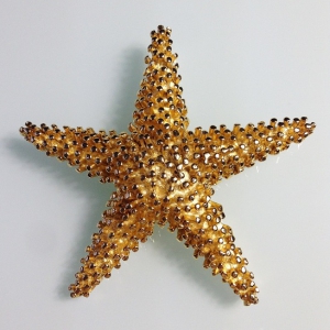 Винтажная брошь от "De Nicola" в форме морской звезды