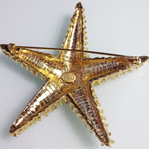 Винтажная брошь от "De Nicola" в форме морской звезды