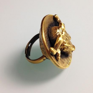 Винтажное кольцо Телец от "Tortolani" из серии Знаки Зодиака