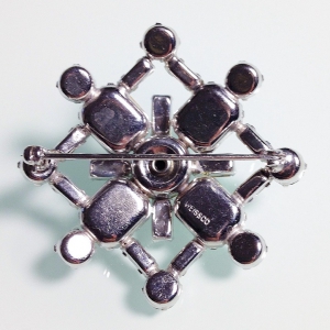 Винтажная брошь от Weiss в стиле Art Deco с австрийскими кристаллами
