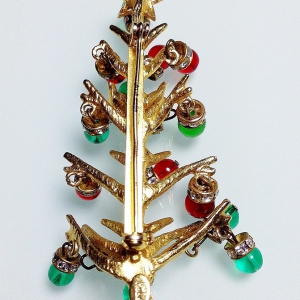 Винтажная брошь от Hobe в форме рождественской ёлочки
