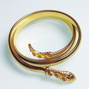 Винтажный браслет-пружинка от Graziano в виде змеи