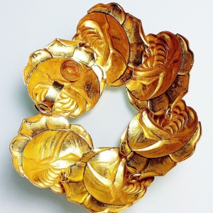 Винтажный браслет от Dominique Aurientis с розами