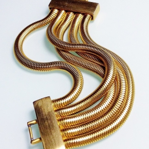 Винтажный мульти-браслет от Ann Taylor с плоскими цепочками