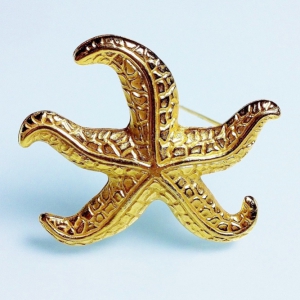 Винтажная брошь от Ben-Amun в форме морской звезды