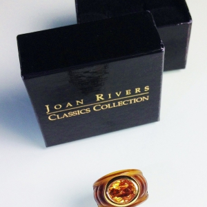 Винтажное кольцо от Joan Rivers черепахового цвета, размер 7,5 USA