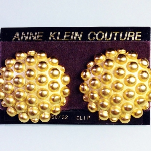 Винтажные клипсы от Anne Klein Couture из коллекции Bubbles