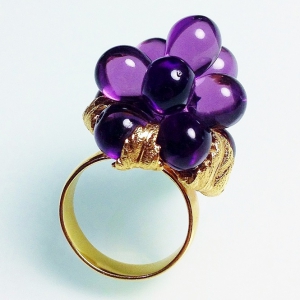 Винтажное кольцо от Napier в виде виноградной лозы