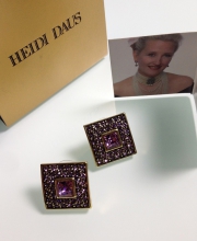 Cерьги от ''Heidi Daus'' с кристаллами Swarovski нежно-аметистового цвета