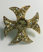 Винтажная брошь от "BSK" в форме Звезды ордена "Марии Терезии"