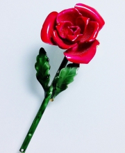 Винтажная брошь цветок Original by Rober форме цветка розы