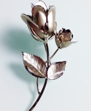 Винтажная брошь от Tortolani в форме розы