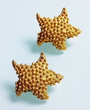 Винтажные клипсы от Anne Klein форме морских звезд