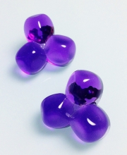 Винтажные серьги от Avon с люцитом пурпурного цвета
