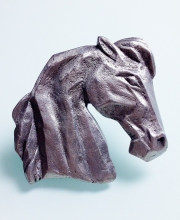 Винтажная брошь от Jonette Jewelry Co в виде головы лошади