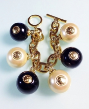 Винтажный чарм-браслет от Carolee с бильярдными шарами