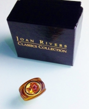 Винтажное кольцо от Joan Rivers черепахового цвета, размер 7,5 USA