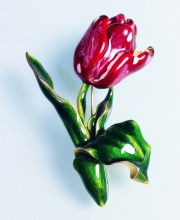 Коллекционная брошь Museum of Fine Arts в форме цветка тюльпана